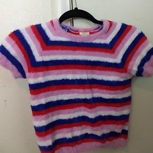 Fuzzy crop top
